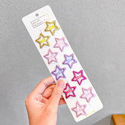 10/20/30/40 Nuove Mollette per Capelli a Forma di Goccia Colorate e Carine Bambine - 10pcs star 1 - immagine 10