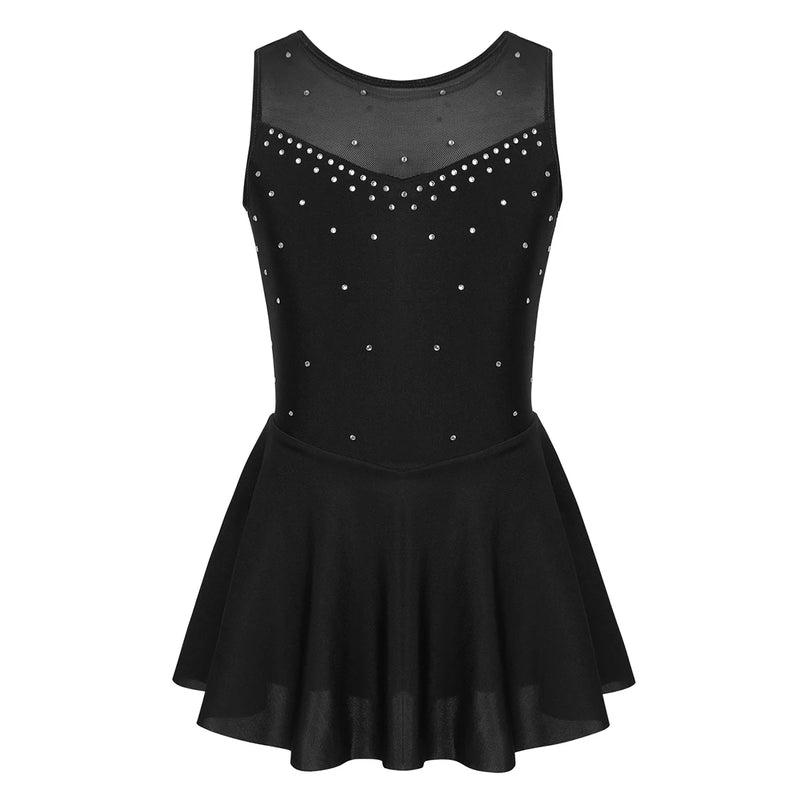 Body da ginnastica per ragazze Vestito balletto pattinaggio bambini Maniche lunghe - immagine 19
