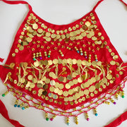 Bambini Danzatrice del ventre Cintura Pantaloni Velo Accessori per ali Maschera Abito - immagine 6