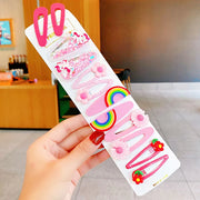 Set di 12 Nuove Mollette per Capelli Colorate e Carine Bambine - immagine 13