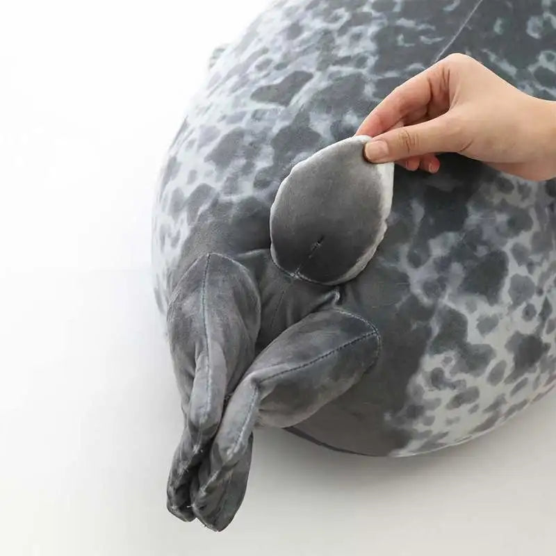 Cuscino Angry Blob Seal 3D - Cuscino Paffuto Leone Marino in Peluche per Bambini, Regali Divertenti per Ragazze