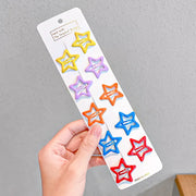 10/20/30/40 Nuove Mollette per Capelli a Forma di Goccia Colorate e Carine Bambine - 10pcs star 6 - immagine 16