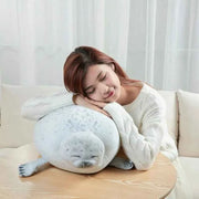 Angry Blob Seal Cuscino paffuto 3D Novità Leone marino Bambola Peluche Ripiene Giocattolo Bambino che dorme Cuscino di tiro Regali per bambini Ragazze