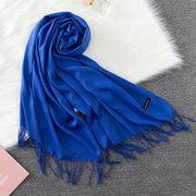 Sciarpa di Pashmina da donna Scialli Morbida sensazione cashmere Foulard viaggio - immagine 3