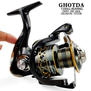 Mulinello da pesca Spinning bobina in metallo 5.2:1/4.7:113BB cuscinetti a sfera