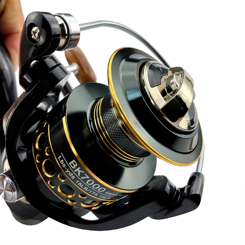 Mulinello da pesca Spinning bobina in metallo 5.2:1/4.7:113BB cuscinetti a sfera - immagine 6