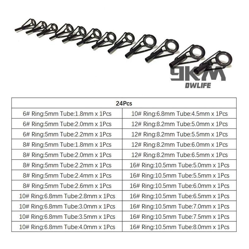 Kit di riparazione punta guida canna da pesca Set 24~230 pezzi per la - immagine 9