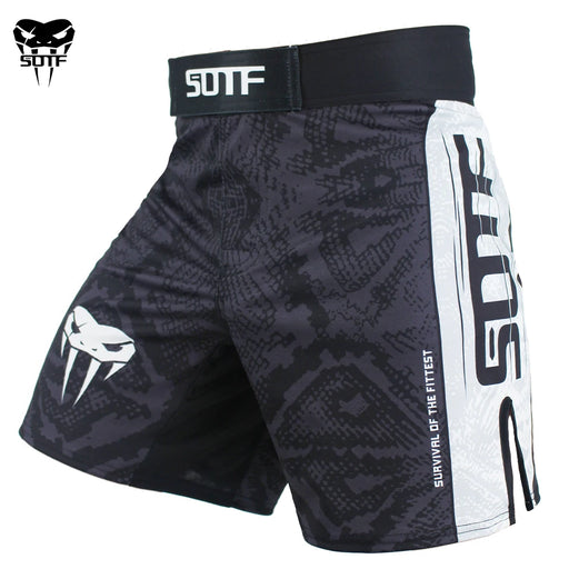SOTF Snake Scale Fitness Sport traspiranti Pantaloncini da boxe MMA feroce Tiger Muay