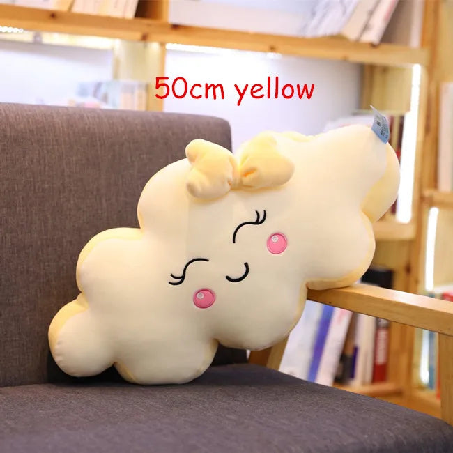 Cuscino gigante di nuvole Kawaii di nuovo stile Cuscino imbottito morbido Lovey Smile Cloud Peluche per bambino Baby Kid Girl bel regalo