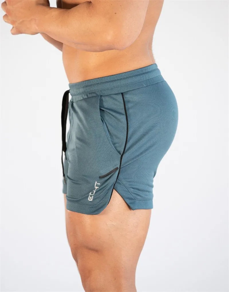 GITF Pantaloncini da allenamento per palestra uomo Abbigliamento sportivo fitness - sky blue M