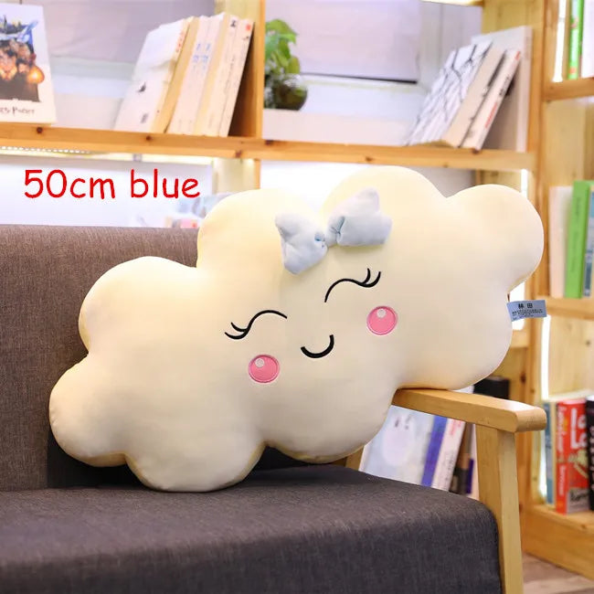 Cuscino gigante di nuvole Kawaii di nuovo stile Cuscino imbottito morbido Lovey Smile Cloud Peluche per bambino Baby Kid Girl bel regalo