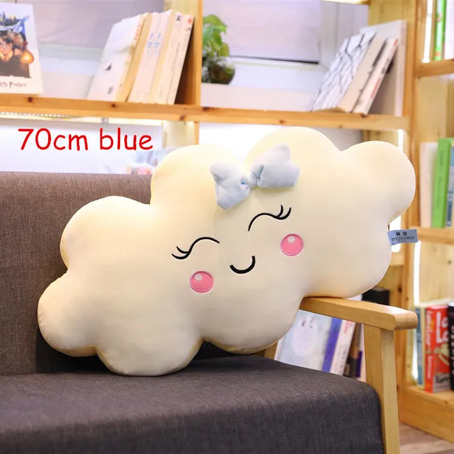 Cuscino gigante di nuvole Kawaii di nuovo stile Cuscino imbottito morbido Lovey Smile Cloud Peluche per bambino Baby Kid Girl bel regalo
