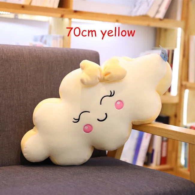 Cuscino gigante di nuvole Kawaii di nuovo stile Cuscino imbottito morbido Lovey Smile Cloud Peluche per bambino Baby Kid Girl bel regalo