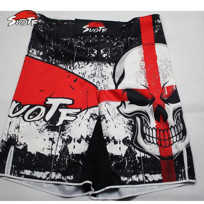 SUOTF MMA black boxing skull motion picture cotton loose size training kickboxing - immagine 5