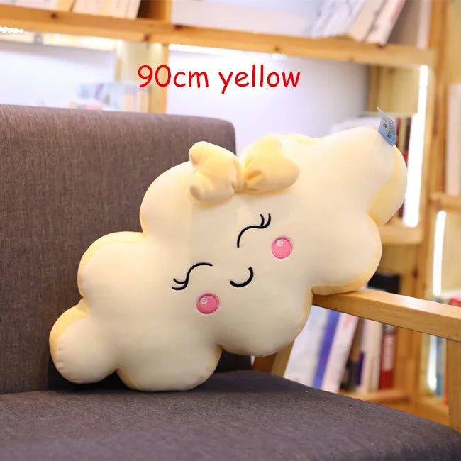 Cuscino gigante di nuvole Kawaii di nuovo stile Cuscino imbottito morbido Lovey Smile Cloud Peluche per bambino Baby Kid Girl bel regalo