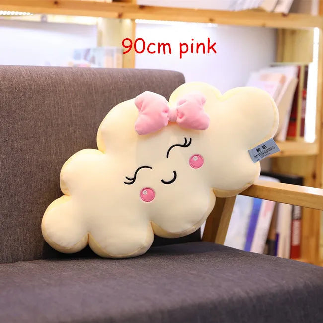 Cuscino gigante di nuvole Kawaii di nuovo stile Cuscino imbottito morbido Lovey Smile Cloud Peluche per bambino Baby Kid Girl bel regalo