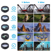 APEXEL 22X Kit teleobiettivo per iPhone Samsung 10in1 Set obiettivo fotocamera - immagine 5