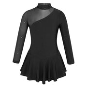 Body da ginnastica per ragazze Vestito balletto pattinaggio bambini Maniche lunghe - immagine 8