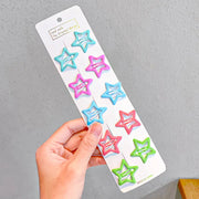 10/20/30/40 Nuove Mollette per Capelli a Forma di Goccia Colorate e Carine Bambine - 10pcs star 5 - immagine 15