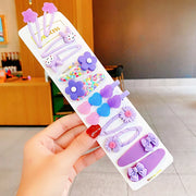 Set di 12 Nuove Mollette per Capelli Colorate e Carine Bambine - immagine 16