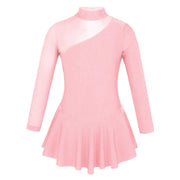 Body da ginnastica per ragazze Vestito balletto pattinaggio bambini Maniche lunghe - immagine 17
