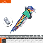Set di chiavi a brugola Kit di chiavi a L per vite a brugola 9 pezzi Set di chiavi esagonali a braccio lungo da 1.5mm a 10mm utensili a mano con chiave esagonale per riparazione biciclette - Campeda