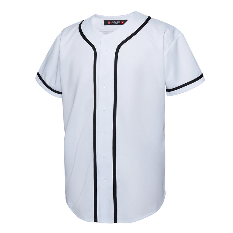 EALER Serie BJ80 Maglia da baseball uomo Camicie abbottonate Manica corta Hipster Hip