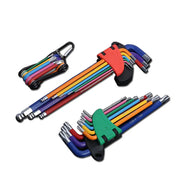 Set di chiavi a brugola Kit di chiavi a L per vite a brugola 9 pezzi Set di chiavi esagonali a braccio lungo da 1.5mm a 10mm utensili a mano con chiave esagonale per riparazione biciclette - Campeda