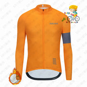 Maglia da Ciclismo per bambini KBORA Set invernale in pile termico abbigliamento - immagine 10