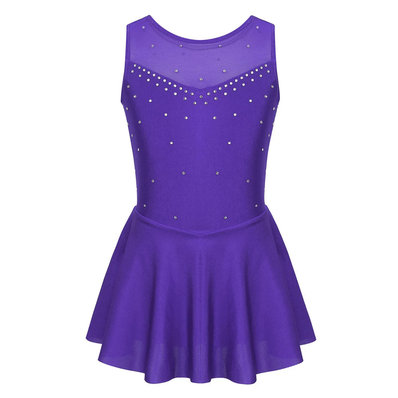 Body da ginnastica per ragazze Vestito balletto pattinaggio bambini Maniche lunghe - immagine 18