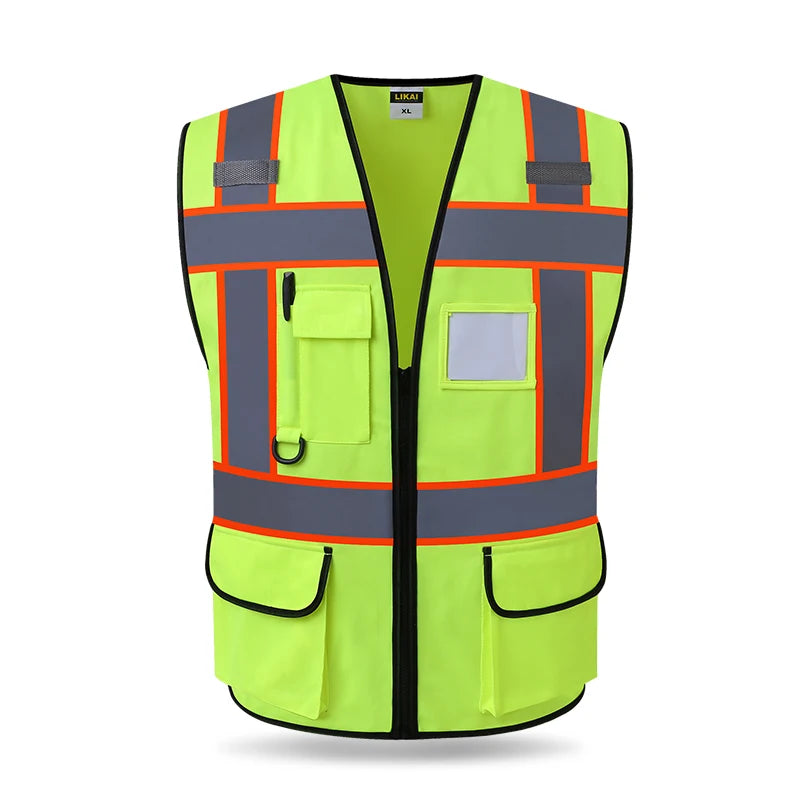 Gilet riflettente ad alta visibilità Abiti da lavoro Motocicletta Ciclismo Sport - immagine 6