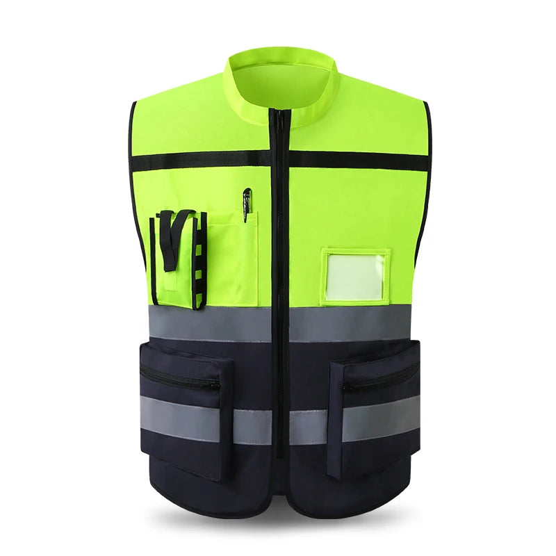 Gilet riflettente ad alta visibilità Abiti da lavoro Motocicletta Ciclismo Sport - immagine 12