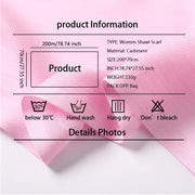 Sciarpa di Pashmina da donna Scialli Morbida sensazione cashmere Foulard viaggio - immagine 6