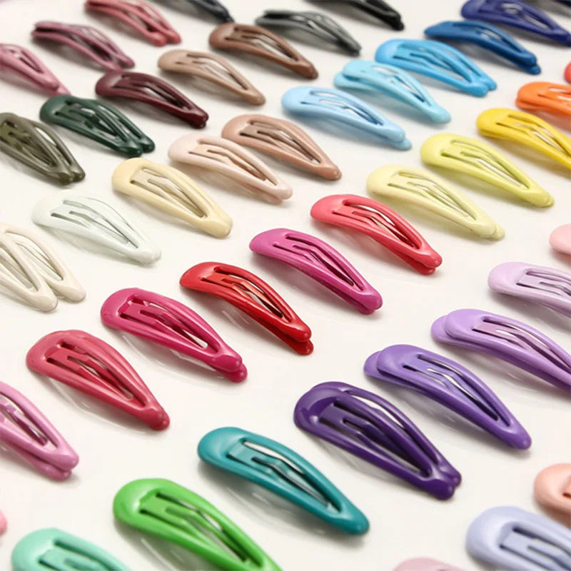 10/20/30/40 Nuove Mollette per Capelli a Forma di Goccia Colorate e Carine Bambine - immagine 4
