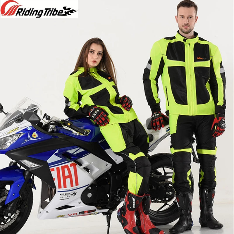 Giacca da moto traspirante stile estivo uomo donna Cappotto notte ad alta visibilità