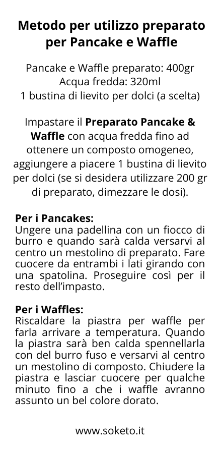 Pancake & Waffle SoKeto Mix – Gusto irresistibile, 1% di zuccheri!