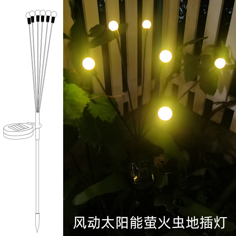 Luci da giardino a LED solari a forma di lucciola