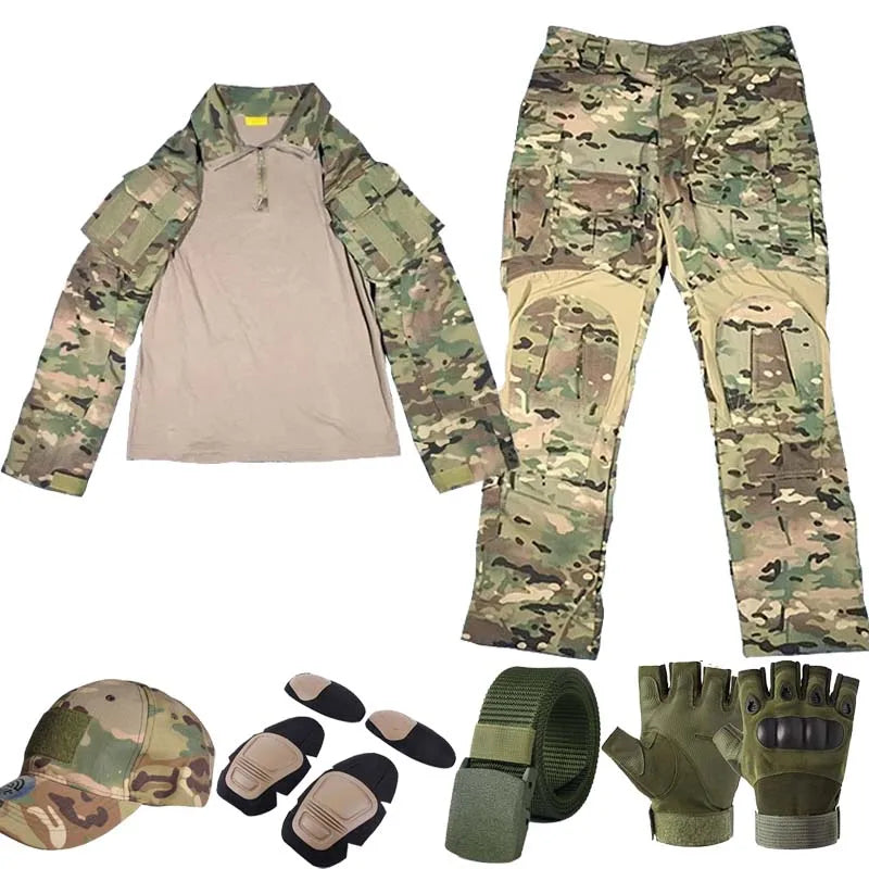 G3 MC Tute tattiche Uniforme da esterno CP Gen3 Allenamento Camicie caccia Pantaloni - immagine 11