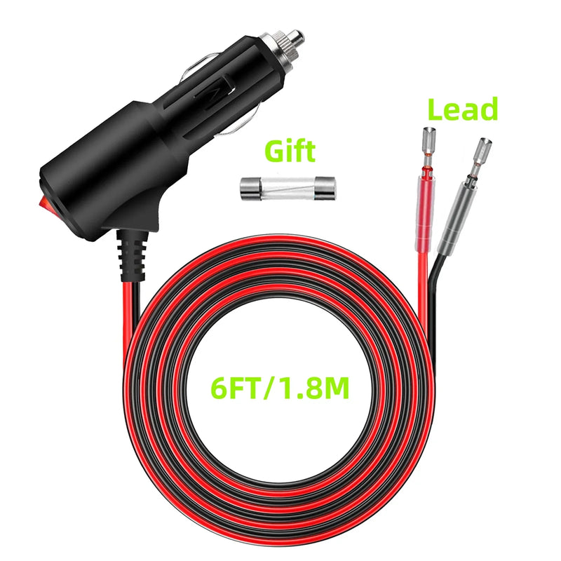Pulsante interruttore on/off portatile 12V per cavo di prolunga caricabatteria da - immagine 9