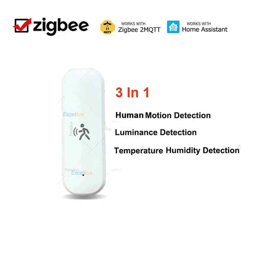 ZigBee Sensore di movimento umano Radar Mmwave Sensore di temperatura e umidità Sicurezza antifurto Funziona con l'assistente domestico Zigbee2MQTT - Campeda