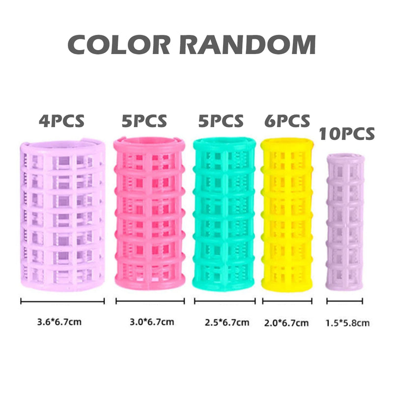 30 pezzi set di rulli per capelli bigodini per parrucchieri autoportanti strumento per acconciatura riccia fai da te bigodini leggeri per donne bigodino per capelli