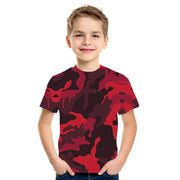 Abbigliamento per bambini Camouflage Colore Stampa 3D T-shirt Ragazzi Ragazze 2-10 - immagine 6