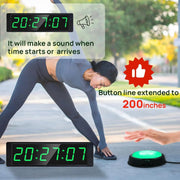 Timer da Palestra per Home Gym Orologio Digitale con Pulsante Start/Stop - immagine 4