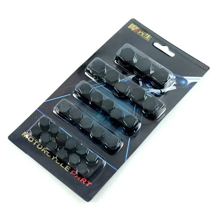 Kit Copri Viti Moto 30 Pezzi – Tappi Decorativi Bulloni 0.8-1.4 cm, Copri Dadi Colorati per Yamaha, Honda e Scooter - Campeda