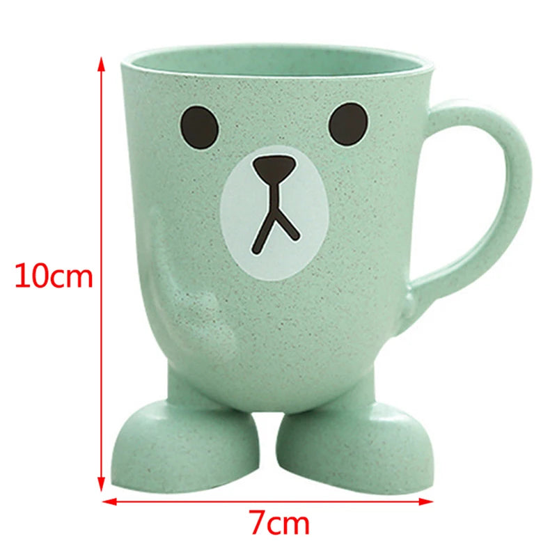 Cute Cat collutorio mug tazza per spazzolino da denti Home Travel Cartoon addensato Wash Cup tazze di plastica