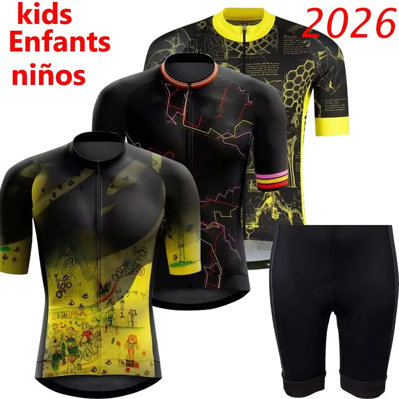 Set Maglia Ciclismo Bambini Tour Francia Wout Van Aert