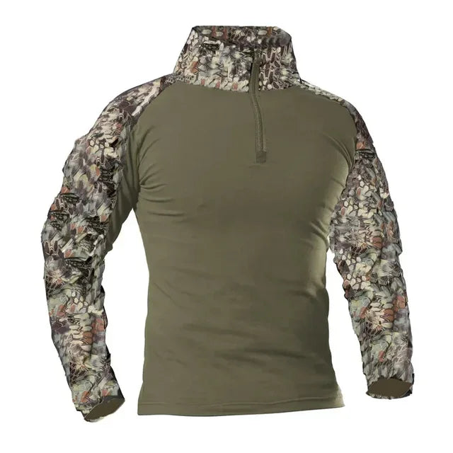 T-shirt da trekking tattiche all'aperto uomo combattimento esercito militare CP - immagine 12