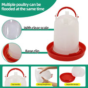 Dispenser Automatico 3kg+3L per Cibo e Acqua Polli Uccelli - immagine 5
