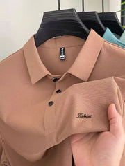 Polo da Golf Uomo Casual per Esterni T-Shirt Estiva di Alta Gamma - immagine 4