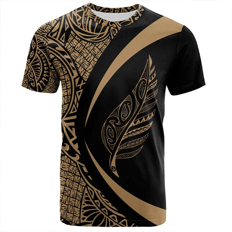3D Zelanda Maori Palla da rugby Stampa T Shirt Sport Fitness T-shirt ad - immagine 10